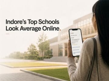 Indore’s topmost schools look average online!